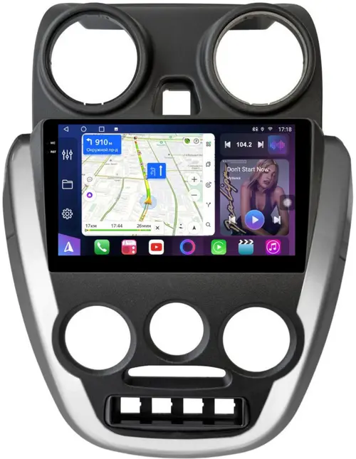 Магнитола для Lada Granta 2011-2018 (большая рамка) - FarCar S500-TS18 монитор 9.5" QLED на Android 14, CarPlay, 4G SIM-слот