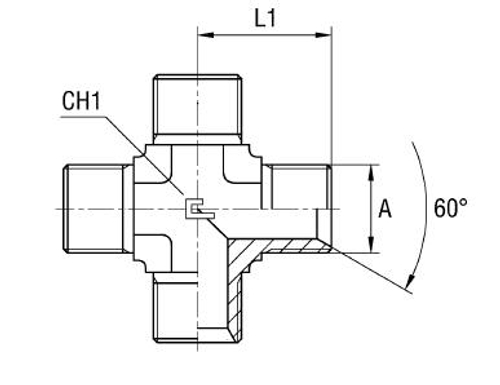Соединение PX BSP 1/4
