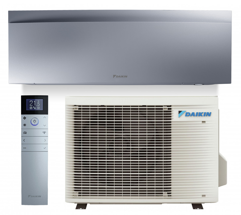 Кондиционер Daikin Emura 3 FTXJ20AS/RXJ20A Full DC Inverter. Цвет: Матово-серебристый внутренний блок