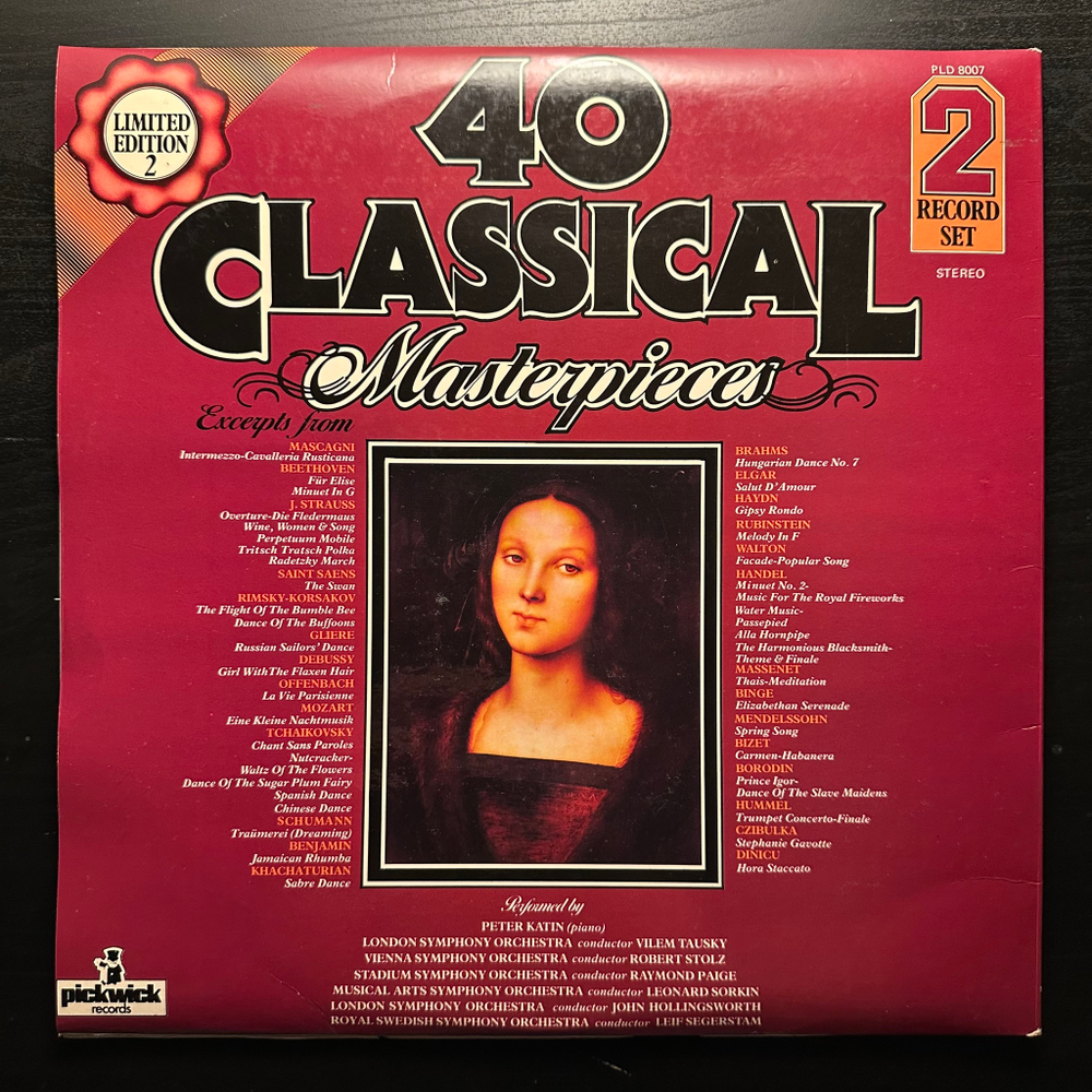 Сборник 40 шедевров классики 2LP (Англия 1978г.)