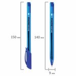 Ручка гелевая BRAUBERG "Extra Glide Gel", 1шт, СИНЯЯ, трехгранная, игольчатый наконечник 0,7 мм, линия 0,5 мм, 144076