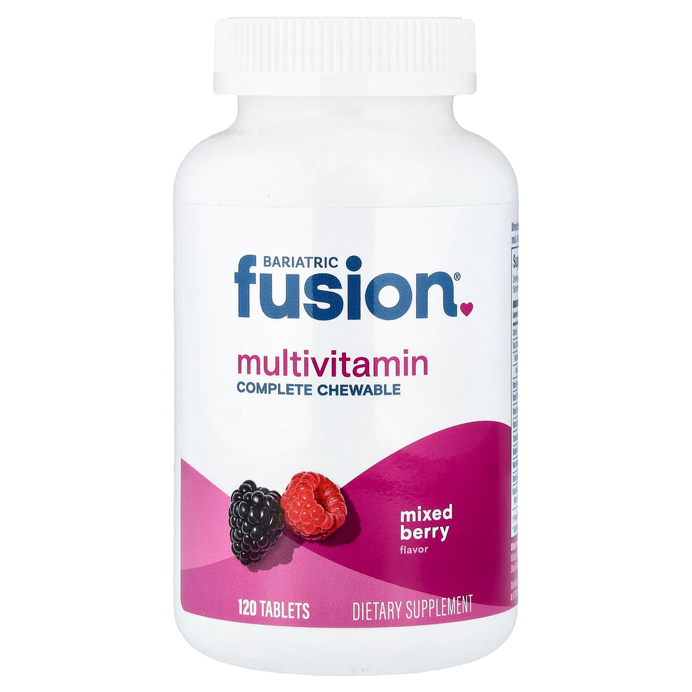 Bariatric Fusion, мультивитамины, ягодный вкус, 120 таблеток