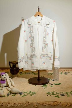 Рубашка Lace and Flowers Shirt white