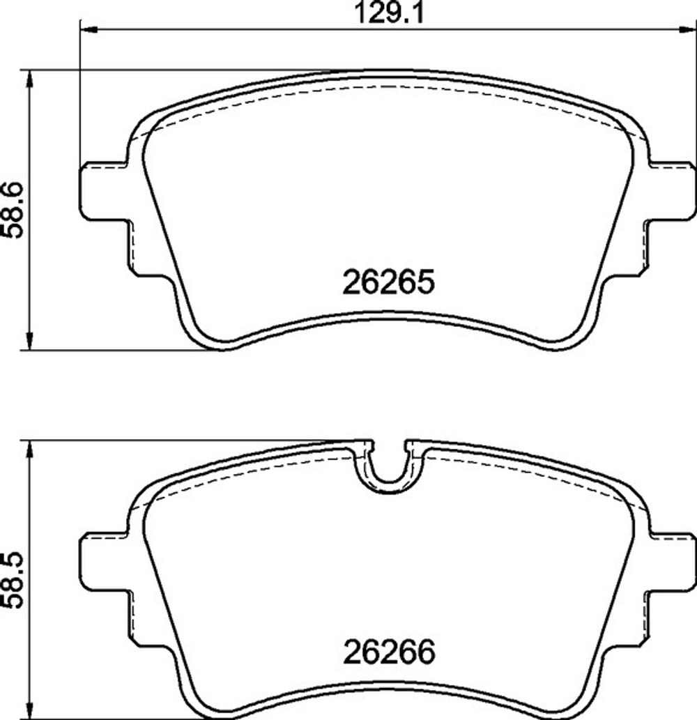 BREMBO - P85185-BRB - Brake Pad Set, disc brake