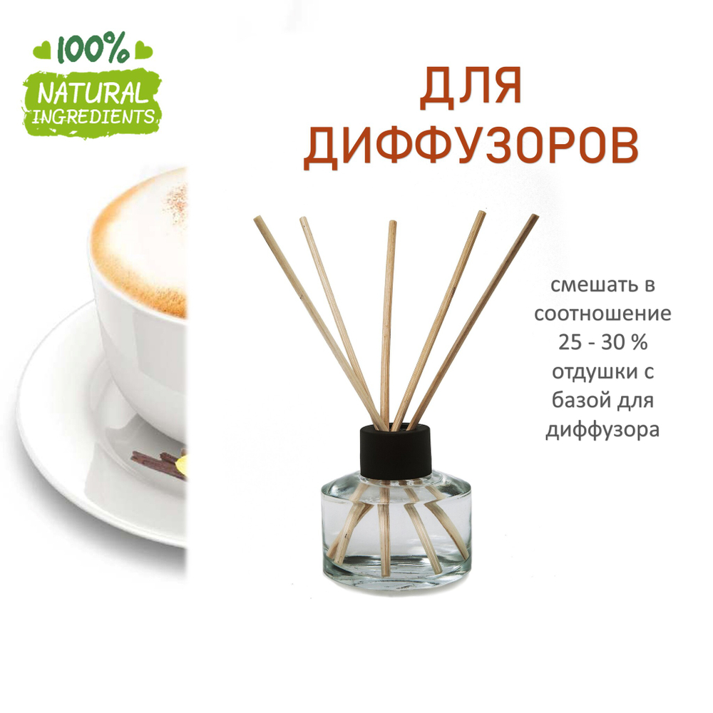 Кофе и ваниль, отдушка для свечей и мыла