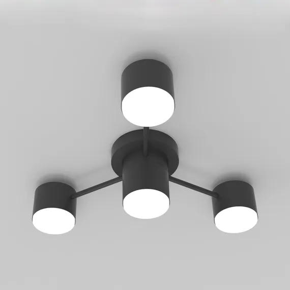 Люстра потолочная Rilon CL-BLACK DOT-R001-GX53*4 BK, 4×15 Вт, чёрная