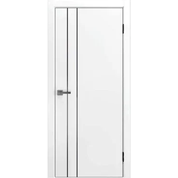 Межкомнатная дверь экошпон ДП-58 white pearl глухая
