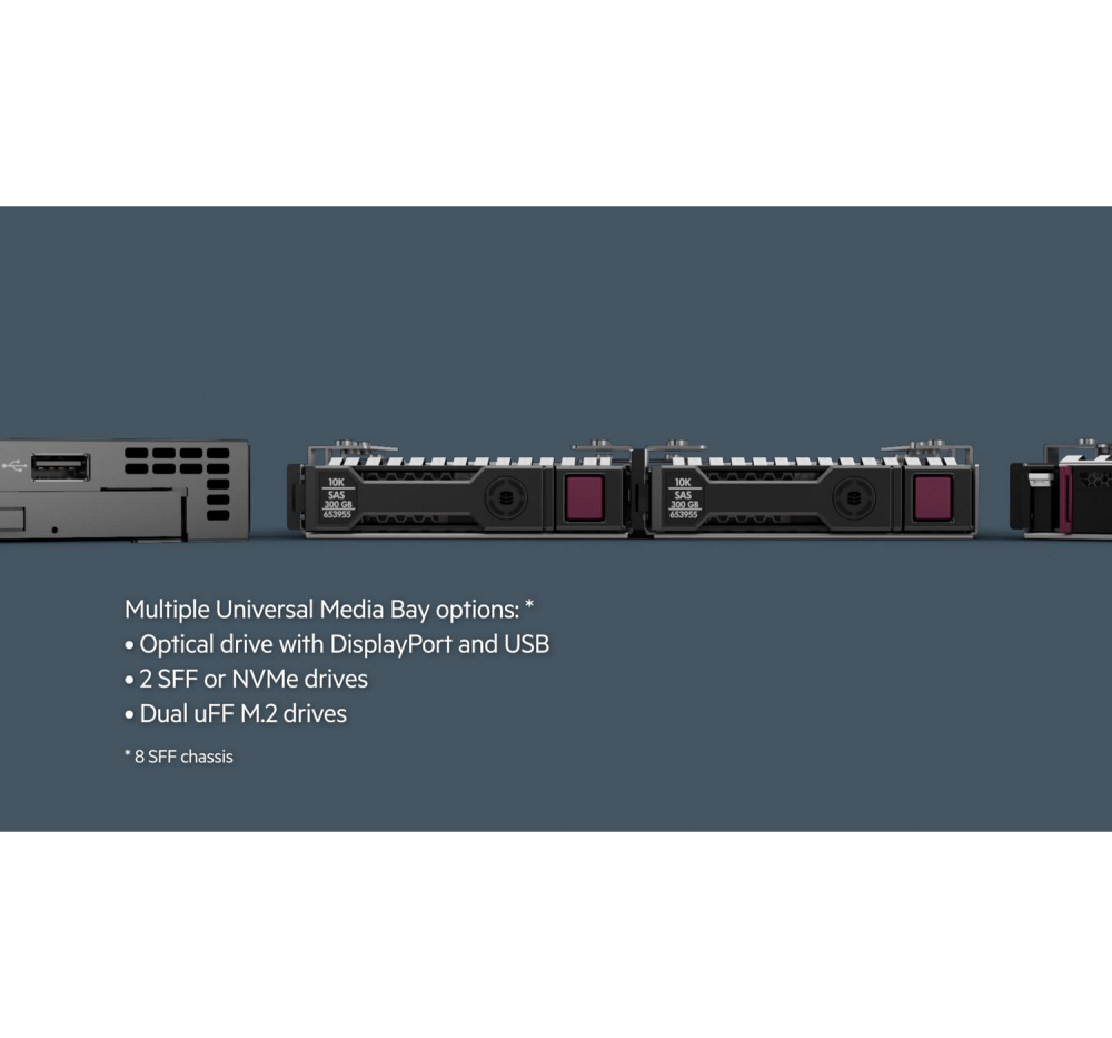 Стоечный сервер - HP Enterprise ProLiant DL360  Gen10, 1U, 8x 2.5“, 2x Xeon[5220] 18 Cores, 64Gb, P40401-B21