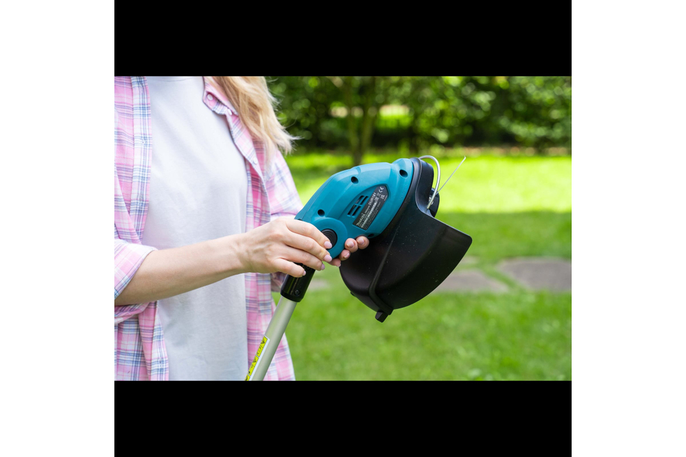 Триммер аккумуляторный Makita LXT 18В, 2в1 триммер/кромкорез, d-26см, телескоп штанг, BL1815N, DC18SD DUR181SY