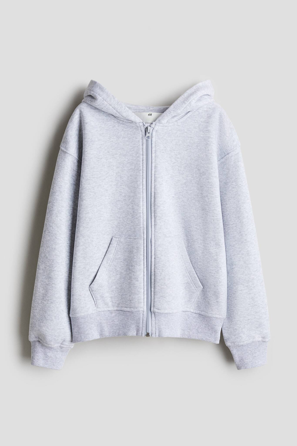 H&M Толстовка с капюшоном и застежкой-молнией, серый