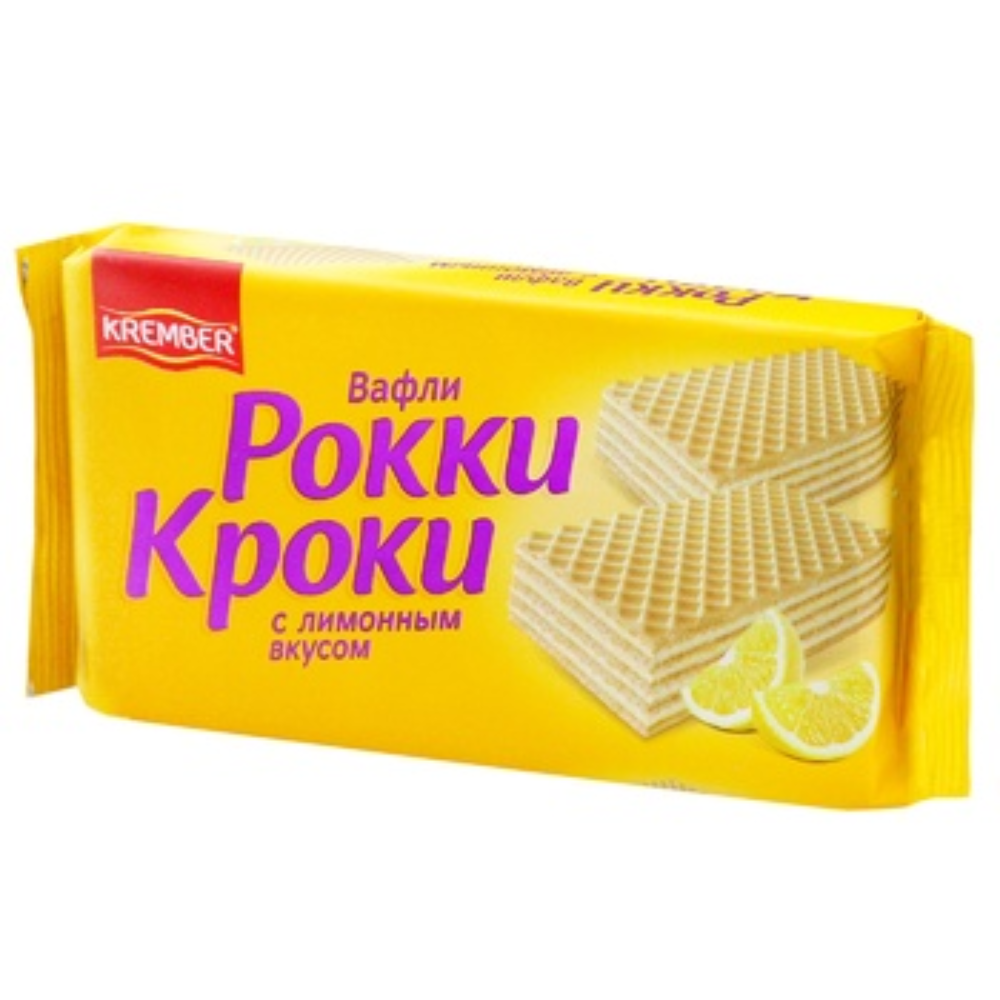 Вафли Рокки Кроки со вкусом лимона 280 гр