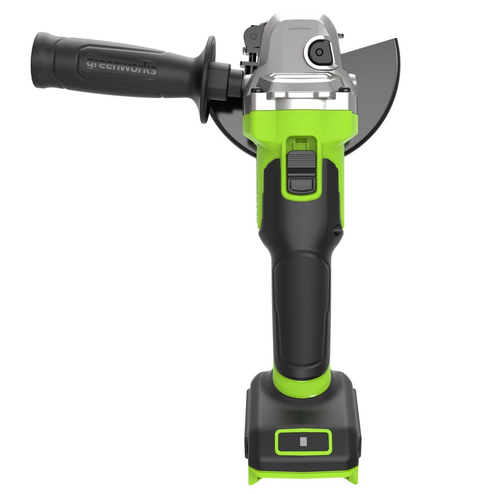 Угловая шлифовальная машина акк. Greenworks AG5900, 24V, б/щет, 125 мм, 8500 об/мин, 3D-Antikickback, без АКБ и ЗУ (3201007)