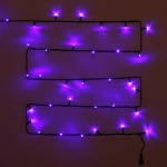 Гирлянда для улицы 25м 300 ламп LED чёрный провод, 8 реж, IP-54, Синий (возможность соединения)