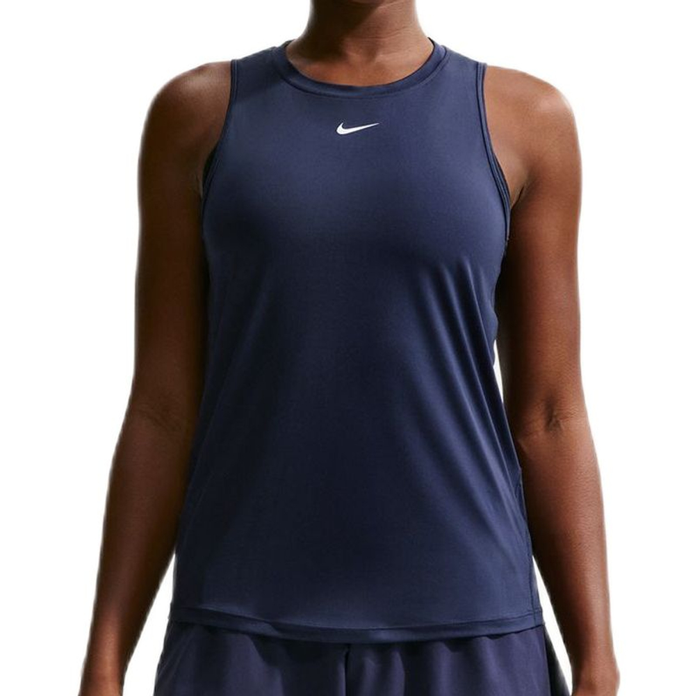Топ теннисный Nike One Classic Dri-Fit Tank - midnight navy/white