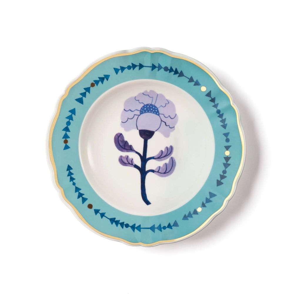 Тарелка суповая Bitossi Home Botanica Blue (23 см)
