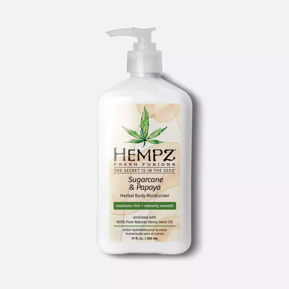 Hempz sugarcane & papaya herbal body moisturizer moisture-rich+velvety smooth enriched with 100% pure natural hemp seed oil 500ml Hempz sugarcane & papaya herbal body moisturizer moisture-rich+velvety smooth enriched with 100% pure natural hemp seed oil 500ml