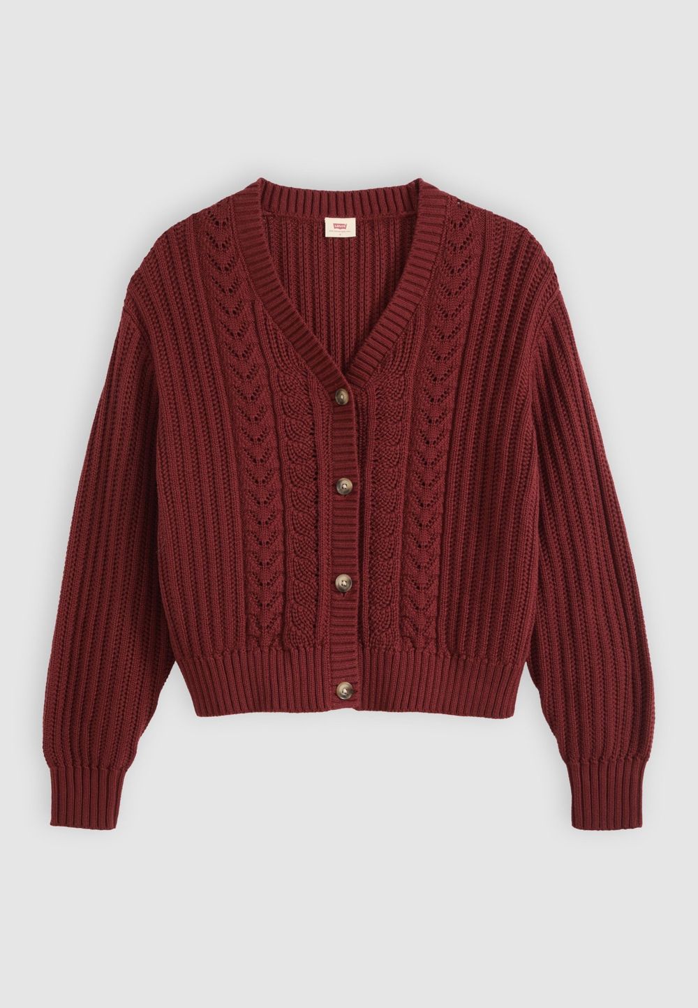 Кардиган женский LEVI'S SNOWFLAKE CARDIGAN WARM CABERNET COTTON