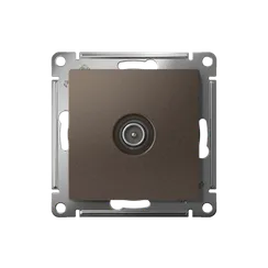 Розетка телевизионная оконечная 1 дБ Systeme Electric AtlasDesign Мокко ATN000691