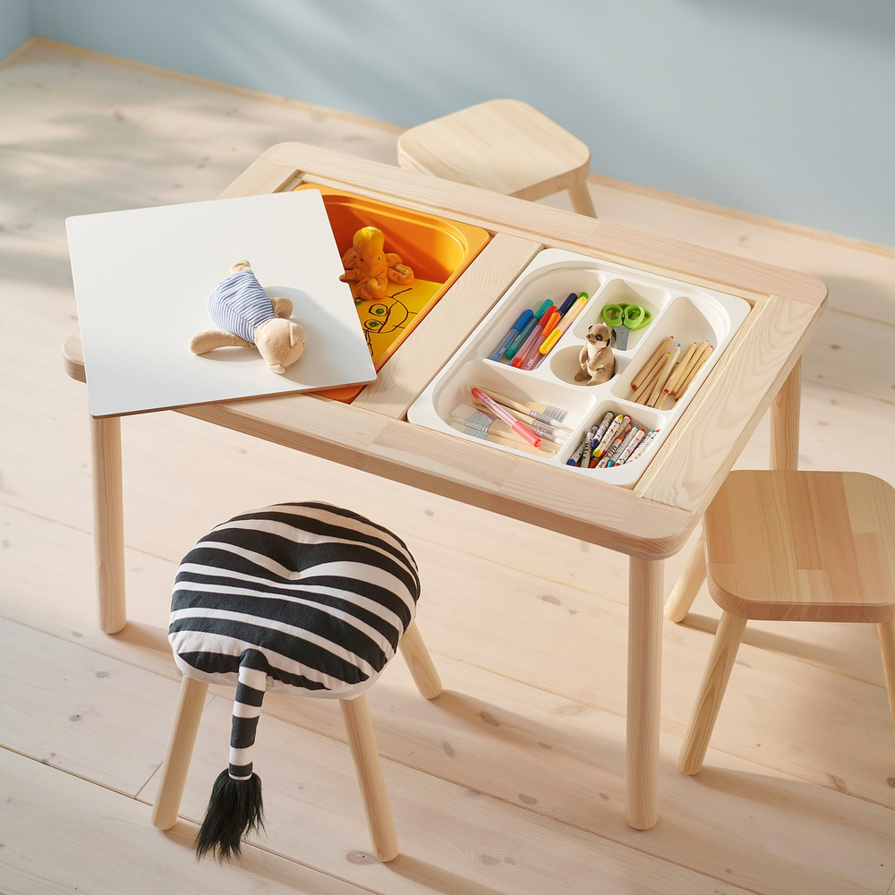 IKEA FLISAT  (ИКЕА ФЛИСАТ)  -  Табурет детский - сосна