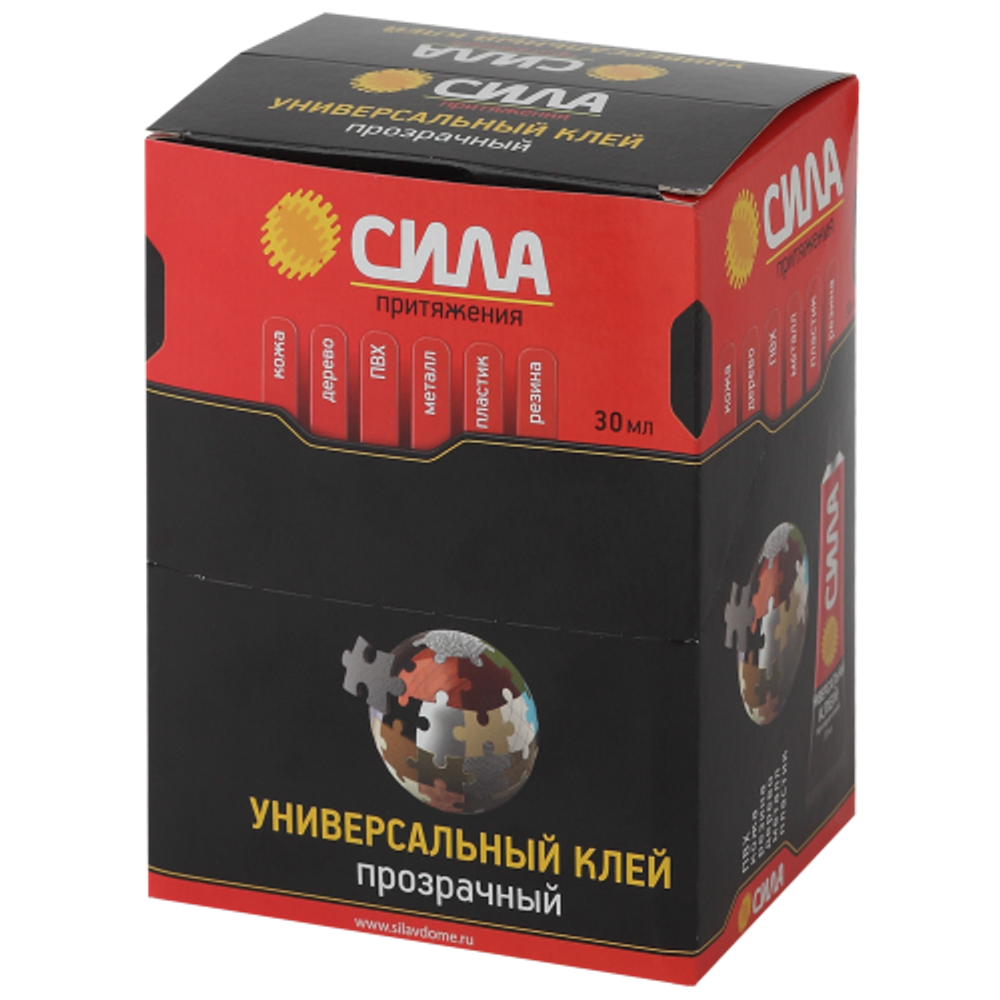 Клей СИЛА SUTB-30 универсальный прозрачный 30 мл туба | Сила