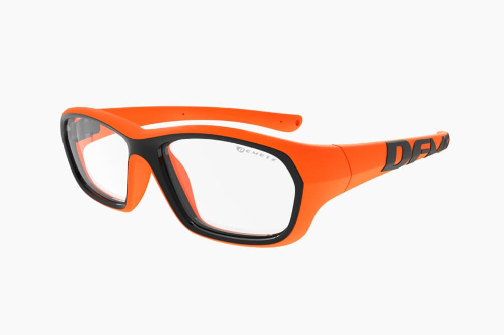 Спортивные очки с диоптриями Demetz Softness R / Orange Black / для подростков старше 10 лет