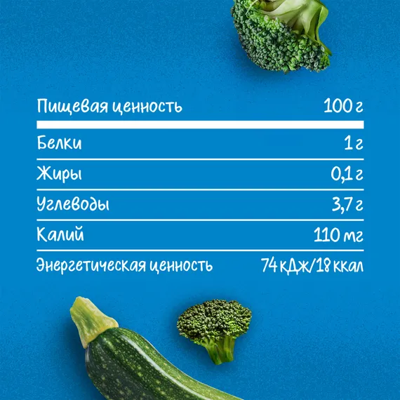 Пюре Gerber Кабачок Брокколи с 5 мес 125 г