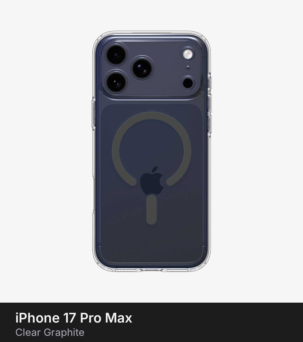 Чехол Spigen Ultra Hybrid MagSafe для iPhone 17 Pro Max Clear Graphite