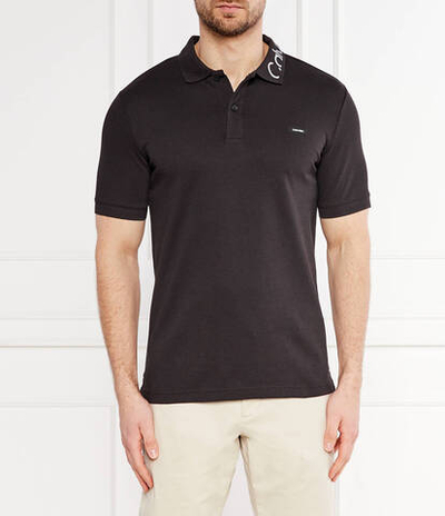 Поло Pique Embroid Calvin Klein - черный(K10K112467)