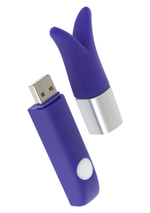 Фиолетовый мини-вибратор TRAVEL G-SENSE - 11 см. (Цвет: фиолетовый)