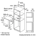 Встраиваемая микроволновая печь Bosch BFL553MS0