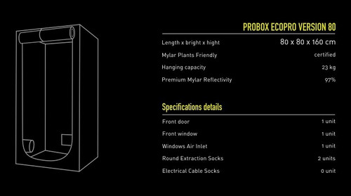 Garden Highpro гроутент Probox Ecopro Version 80 (80х80х160)