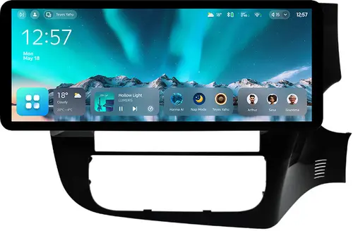 Магнитола для Mitsubishi Outlander 3 2012-2021 (правый руль) - Teyes CC4 монитор 12.3" 2K QLED + рамка 9, Android 14, Быстрейшая, Snapdragon 680, DSP, CarPlay, 4G SIM-слот