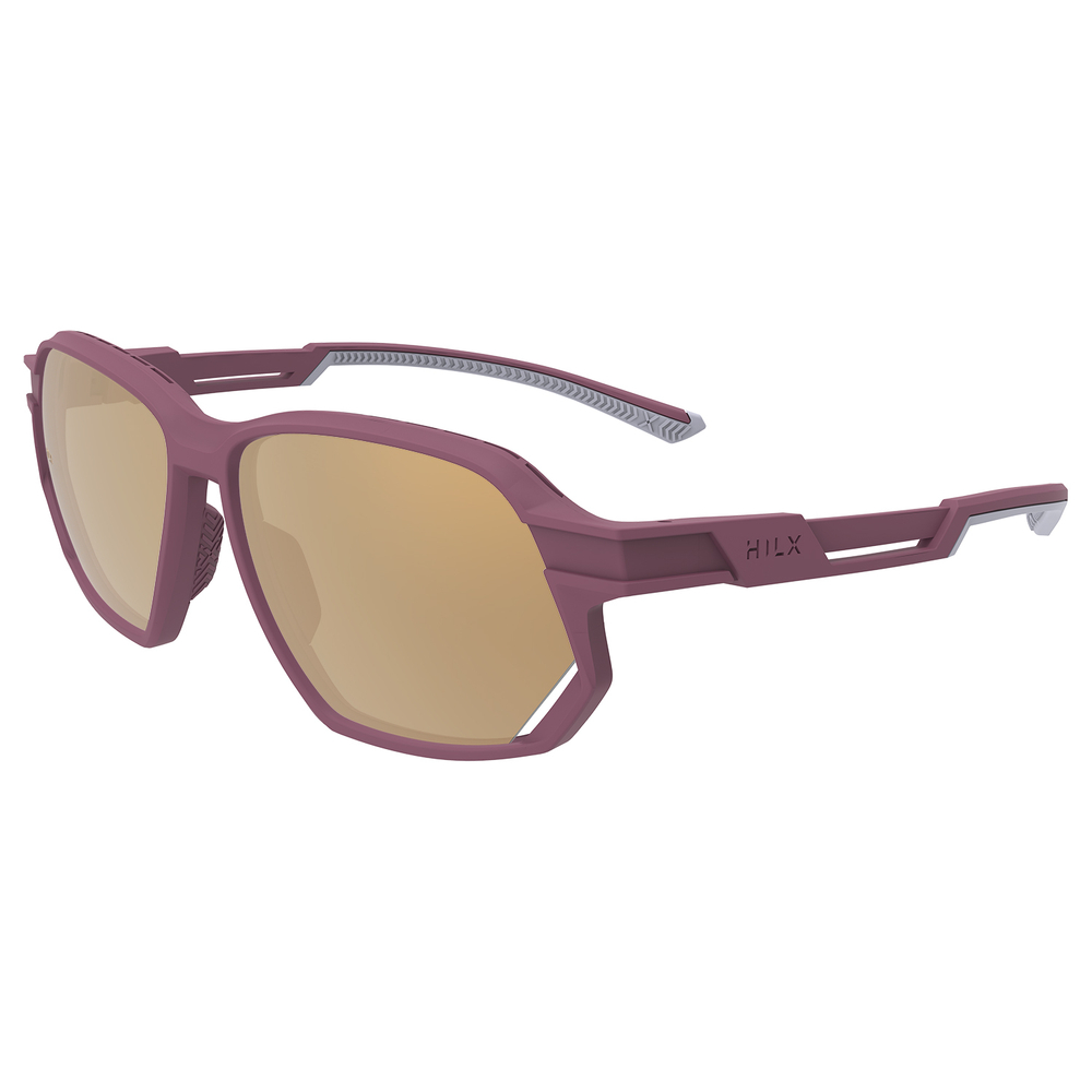 Спортивные очки HILX Syndicate Matt Solid Brick Red / Gold Polarized Lens