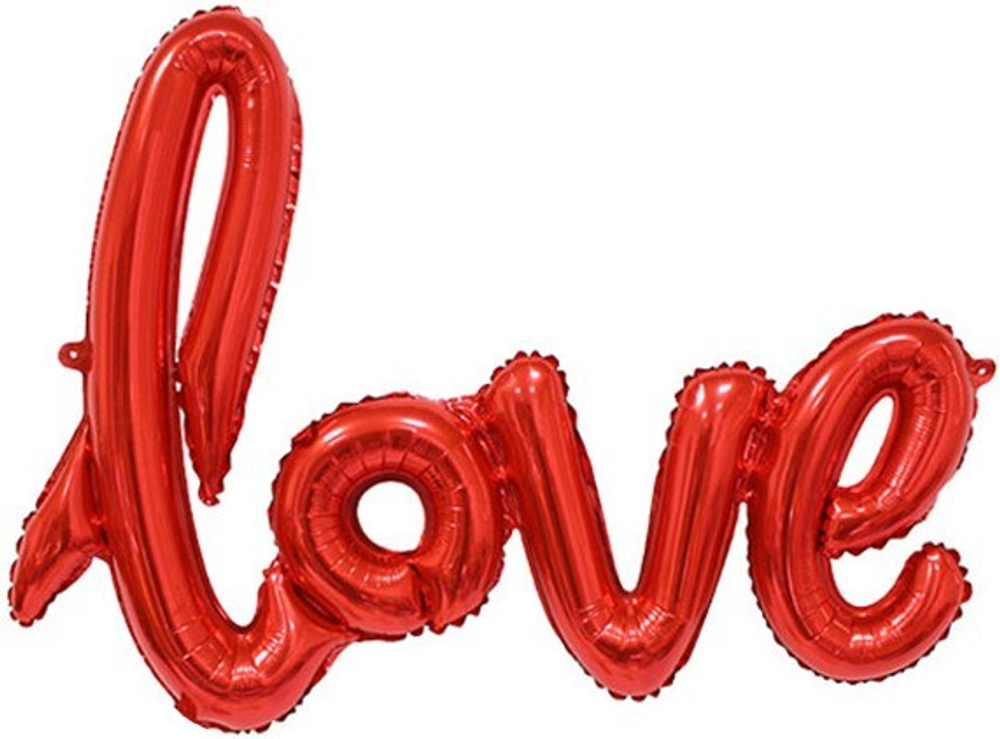 К Фигура Надпись "Love" Красный 22''/56 см
