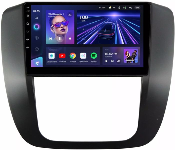 Магнитола для Chevrolet Tahoe 2006-2014 (рамка черная) - Teyes CC3L на Android 10, CarPlay, 4G SIM-слот