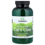 Swanson Vitamins, Full Spectrum®, кошачий коготь, 250 капсул (500 мг в 1 капсуле)