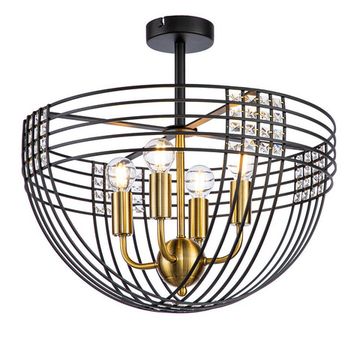 Люстра потолочная 4*E14 V000104 10001/4C Black черный Fresco Indigo
