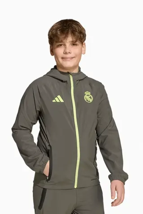Ветровка adidas Real Madrid 25/26 Competition Vis Tech Travel Junior - зеленый