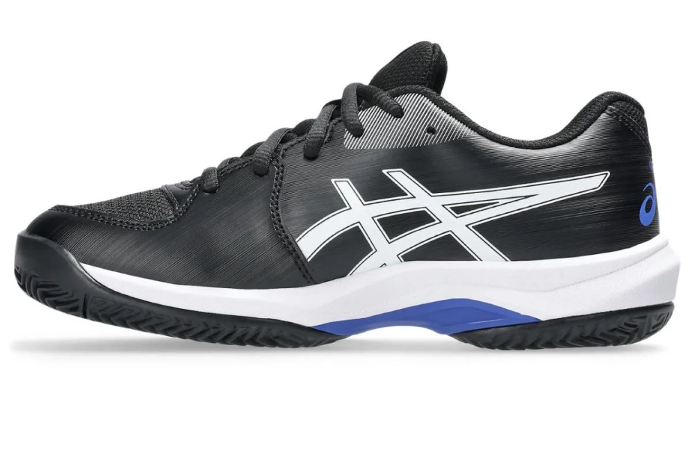 Детские теннисные кроссовки Asics Gel-Game GS Clay/OC - black/white