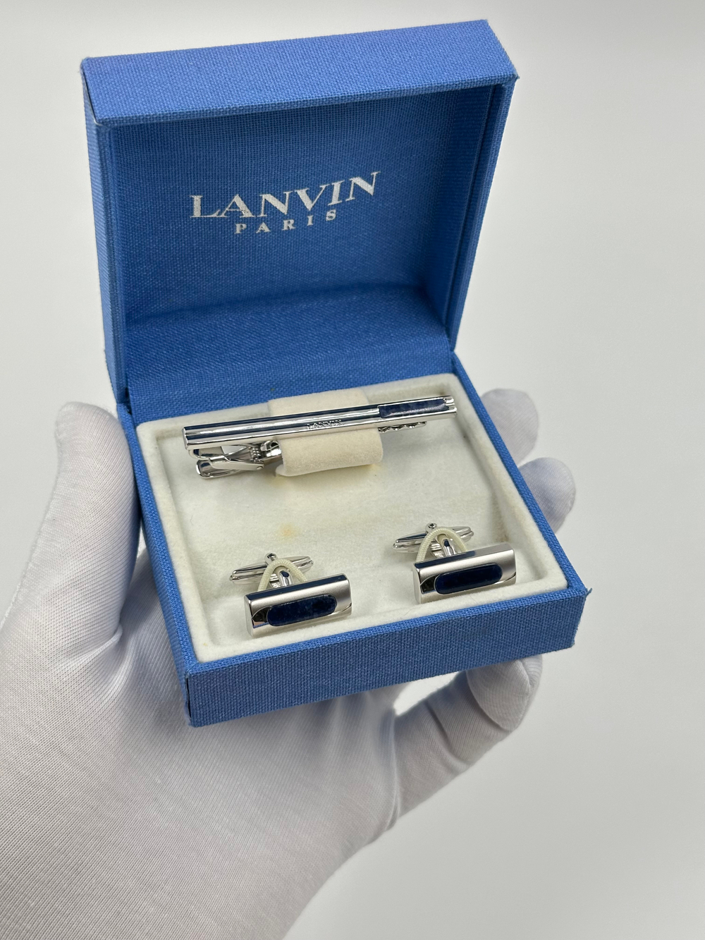 Комплект из запонок и зажима для галстука Lanvin