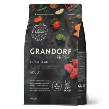 Grandorf Fresh Сухой корм для взрослых кошек ягненок с бататом