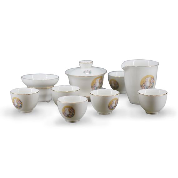 Zestaw ceramiczny "Królik ogrodowy"