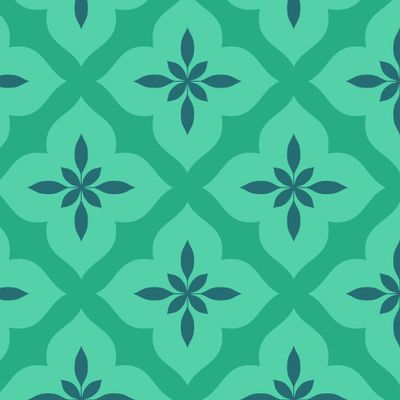 Leaves and Flower Green