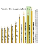 Свечи восковые черные 75 штук №30
