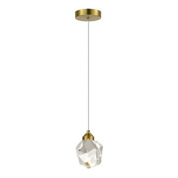 Светильник подвесной LED 1*3W 3000K SL6114.203.01 золотистый/прозрачный Cascato ST-Luce