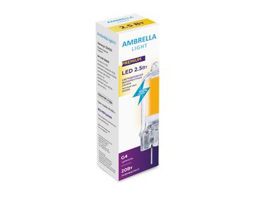 Лампа Filament Led G4 2,5W 3000K Ambrella
