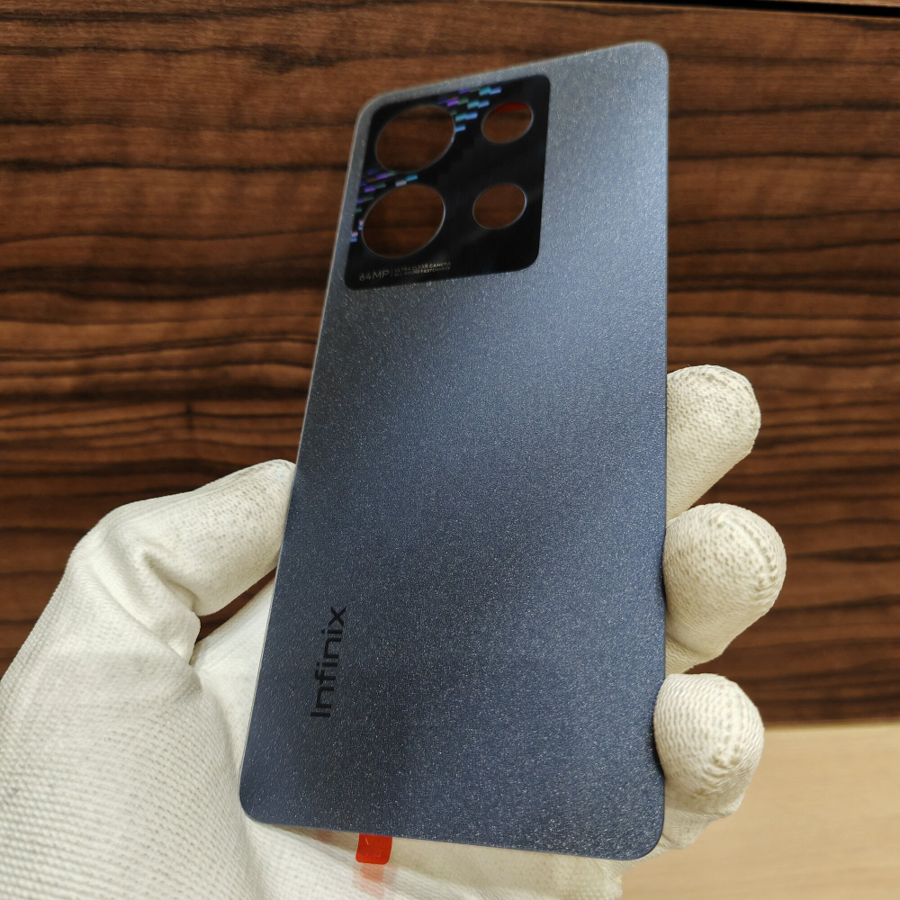 Крышка для Infinix Note 30 (X6833) Оригинальная (заднее стекло) цвет: Чёрный / Синий