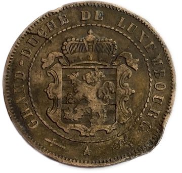 2 1/2 сантима 1854 Люксембург
