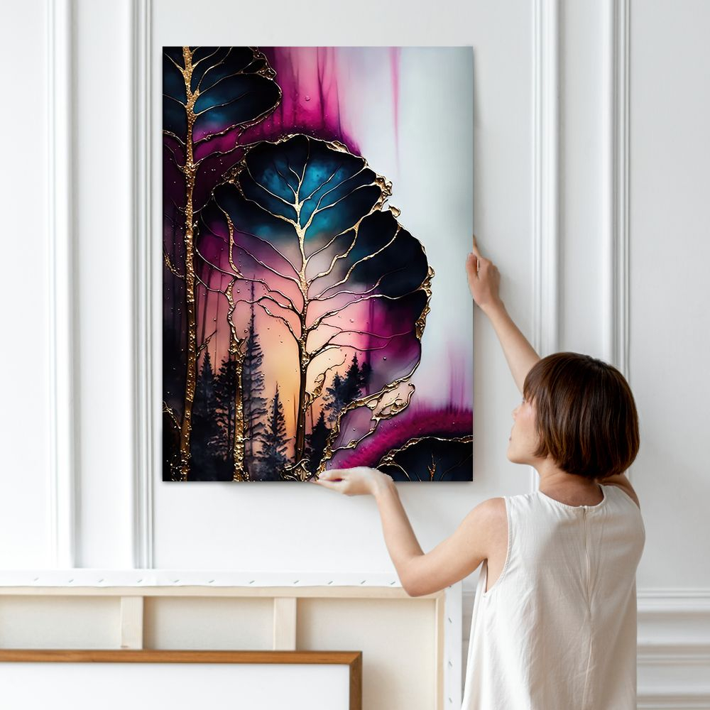 "Королева бабочек", 40 см х 40 см
