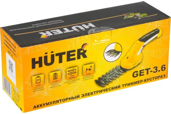 Аккумуляторный триммер-кусторез HUTER GET-3,6